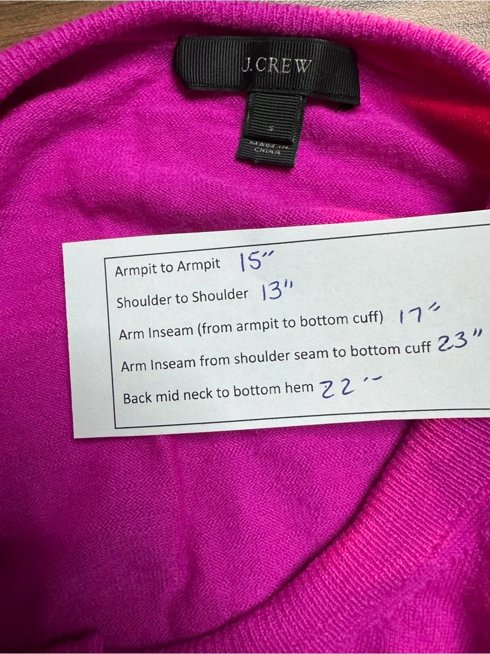 J. Crew Two-Tone Button-Front Cardigan Fuchsia S Wool Burgundy Preppy Luxury